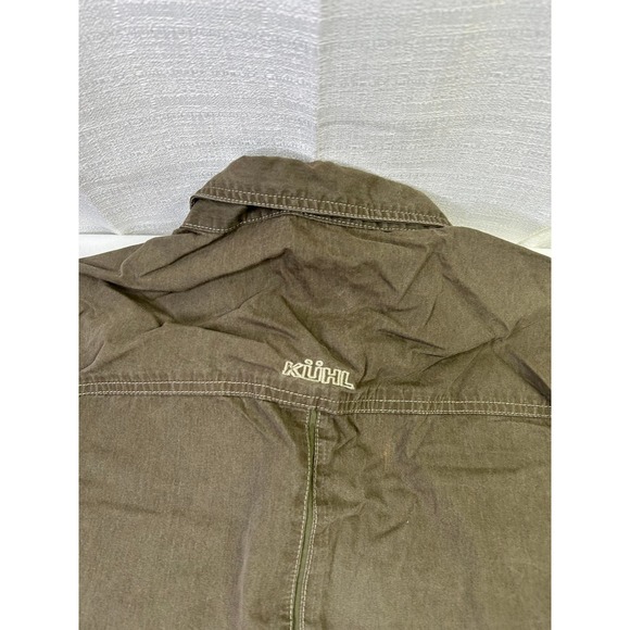KUHL Men's Olive Green Military shirt Jacket Cotton Nylon Medium Medium - Picture 7 of 7